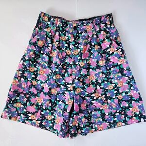 Vintage Floral Women's Shorts BayClub 100% Cotton cottagecore sz 4-6